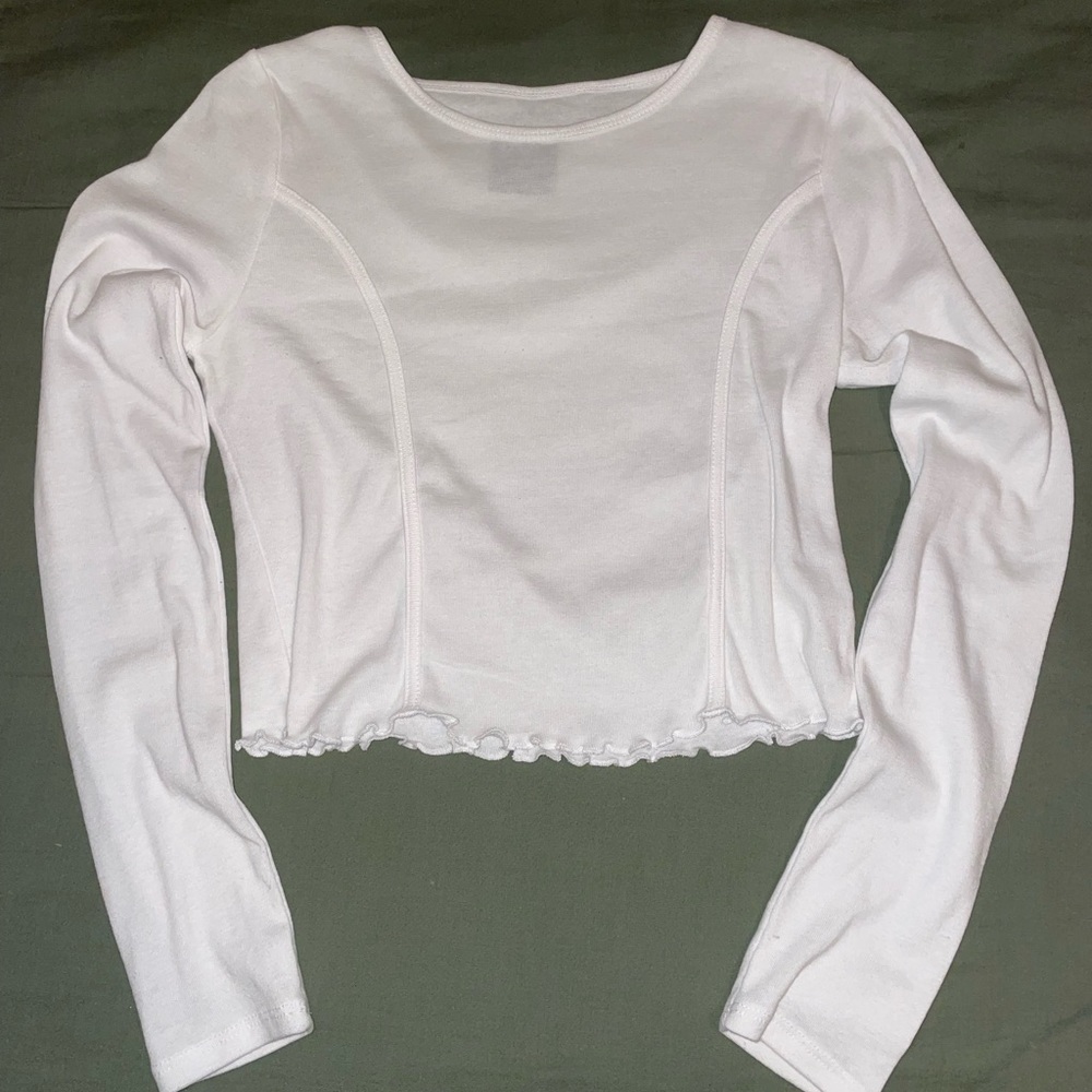 Pacsun White Long Sleeve Top
